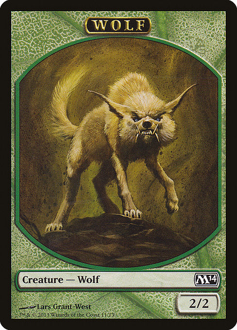 Wolf [Magic 2014 Tokens], MTG Single - Gamers Grove