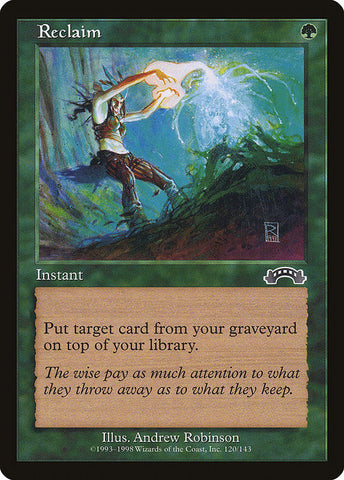 Reclaim [Exodus], MTG Single - Gamers Grove