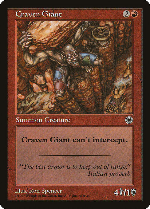 Craven Giant [Portal], MTG Single - Gamers Grove