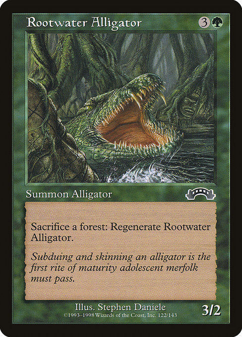 Rootwater Alligator [Exodus], MTG Single - Gamers Grove