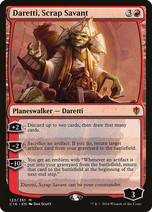 Daretti, Scrap Savant [Commander 2016], MTG Single - Gamers Grove