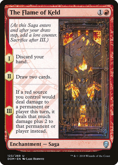 The Flame of Keld [Dominaria], MTG Single - Gamers Grove