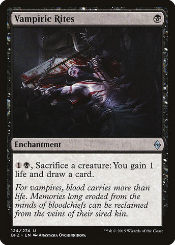 Vampiric Rites [Battle for Zendikar], MTG Single - Gamers Grove
