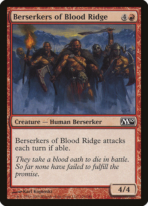 Berserkers of Blood Ridge [Magic 2010], MTG Single - Gamers Grove