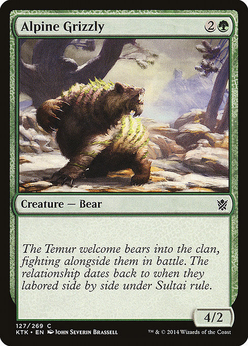 Alpine Grizzly [Khans of Tarkir], MTG Single - Gamers Grove