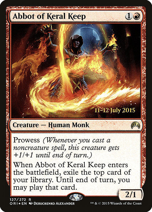 Abbot of Keral Keep [Magic Origins Promos], MTG Single - Gamers Grove