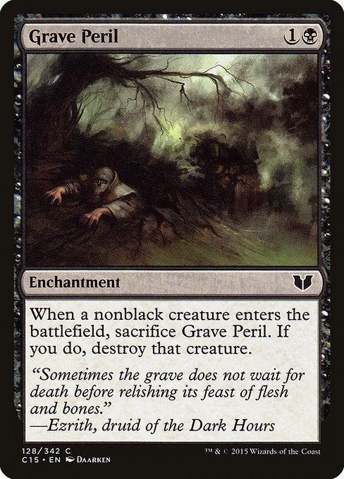 Grave Peril [Commander 2015], MTG Single - Gamers Grove