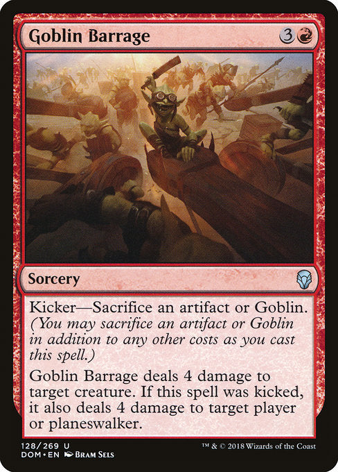 Goblin Barrage [Dominaria], MTG Single - Gamers Grove