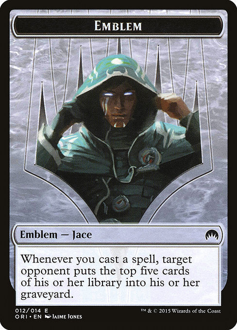 Jace, Telepath Unbound Emblem [Magic Origins Tokens], MTG Single - Gamers Grove