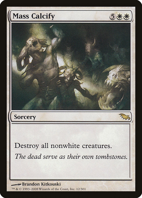 Mass Calcify [Shadowmoor], MTG Single - Gamers Grove