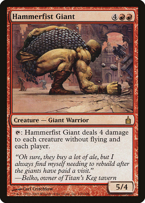 Hammerfist Giant [Ravnica: City of Guilds], MTG Single - Gamers Grove