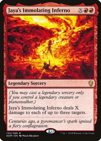 Jaya's Immolating Inferno [Dominaria], MTG Single - Gamers Grove