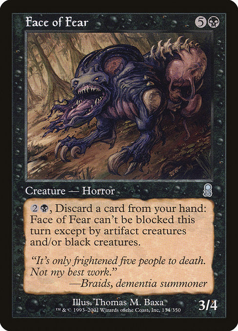 Face of Fear [Odyssey], MTG Single - Gamers Grove