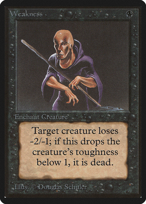 Weakness [Limited Edition Beta], MTG Single - Gamers Grove
