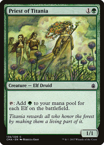 Priest of Titania [Commander Anthology], MTG Single - Gamers Grove
