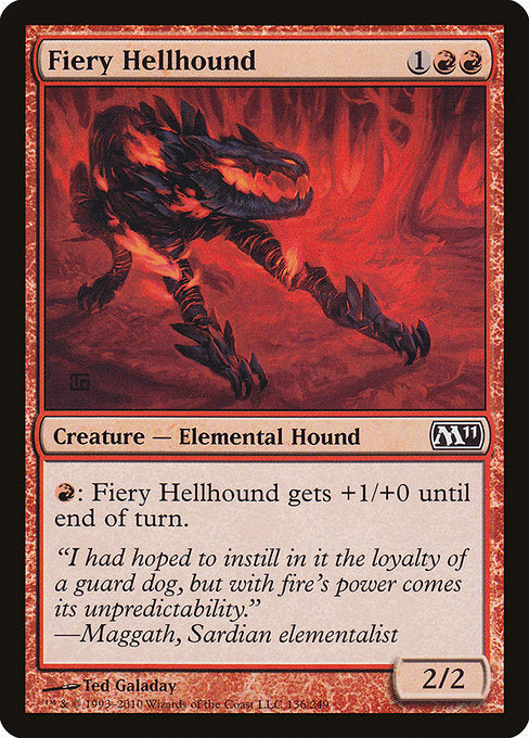 Fiery Hellhound [Magic 2011], MTG Single - Gamers Grove