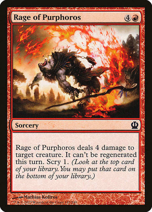 Rage of Purphoros [Theros], MTG Single - Gamers Grove
