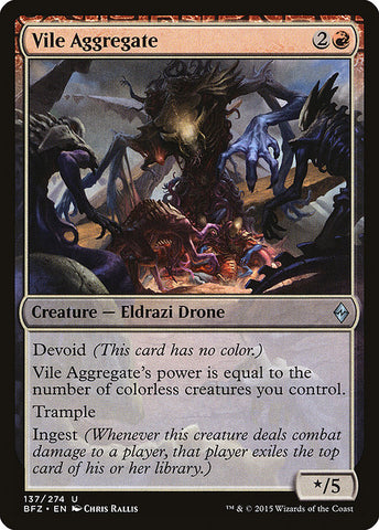 Vile Aggregate [Battle for Zendikar], MTG Single - Gamers Grove