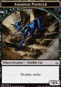 Adorned Pouncer // Warrior Double-sided Token [Hour of Devastation]