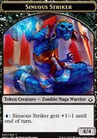 Sinuous Striker // Zombie Double-sided Token [Hour of Devastation]