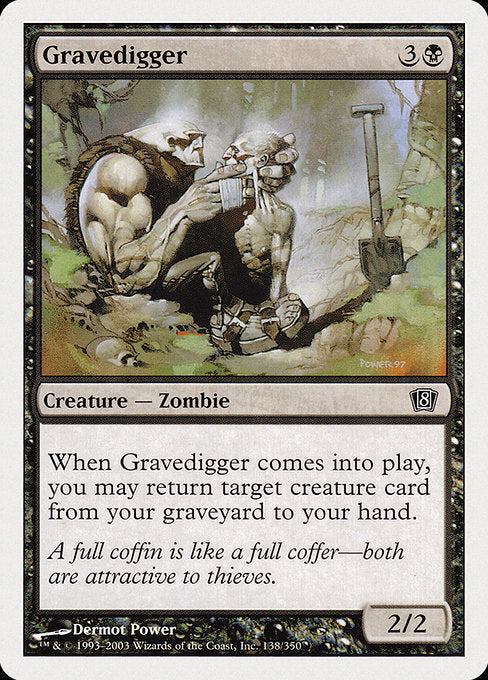 Gravedigger [Eighth Edition], MTG Single - Gamers Grove