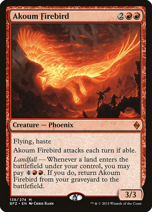 Akoum Firebird [Battle for Zendikar], MTG Single - Gamers Grove