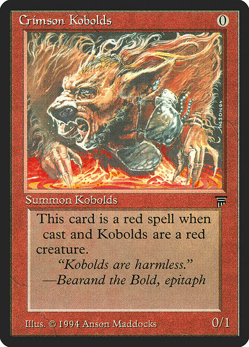 Crimson Kobolds [Legends], MTG Single - Gamers Grove