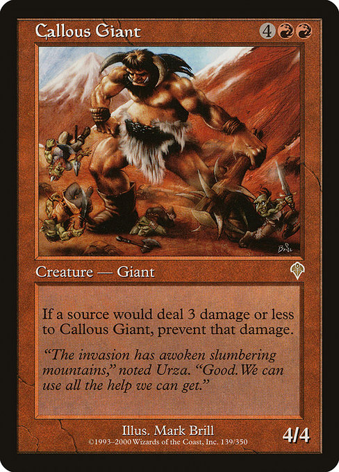Callous Giant [Invasion], MTG Single - Gamers Grove