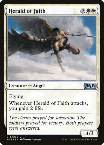 Herald of Faith [Core Set 2019], MTG Single - Gamers Grove