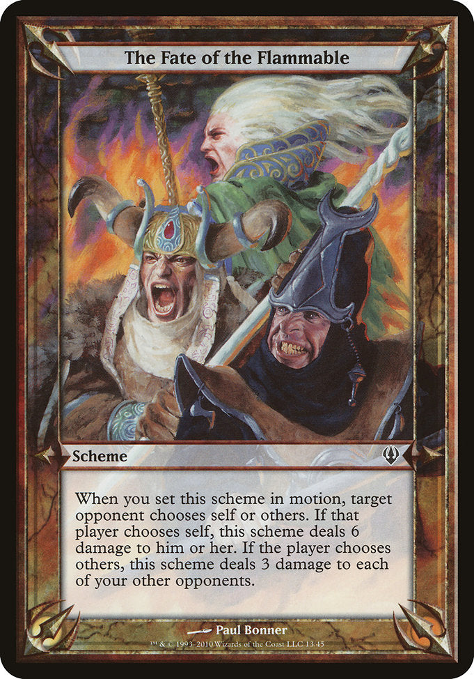 The Fate of the Flammable [Archenemy], MTG Single - Gamers Grove