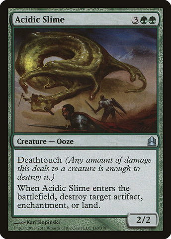 Acidic Slime [Commander 2011], MTG Single - Gamers Grove