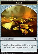 Gold Token // Cat Dragon Token [Commander 2017]