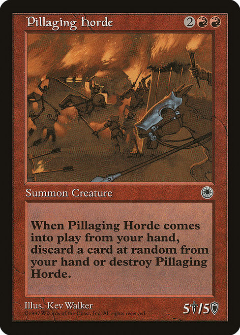Pillaging Horde [Portal], MTG Single - Gamers Grove