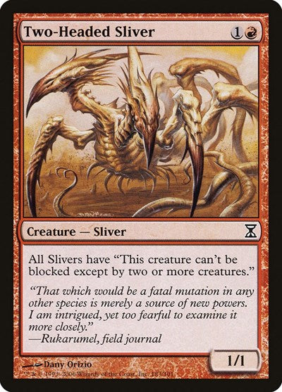 Two-Headed Sliver [Time Spiral], MTG Single - Gamers Grove