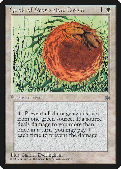 Circle of Protection: Green [Ice Age], MTG Single - Gamers Grove