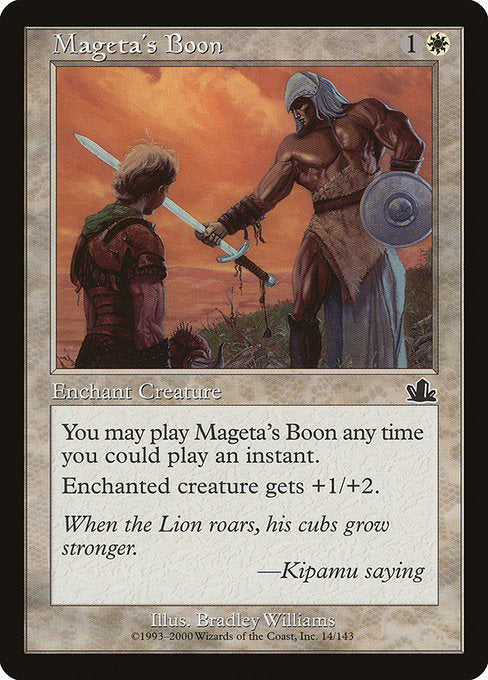 Mageta's Boon [Prophecy], MTG Single - Gamers Grove