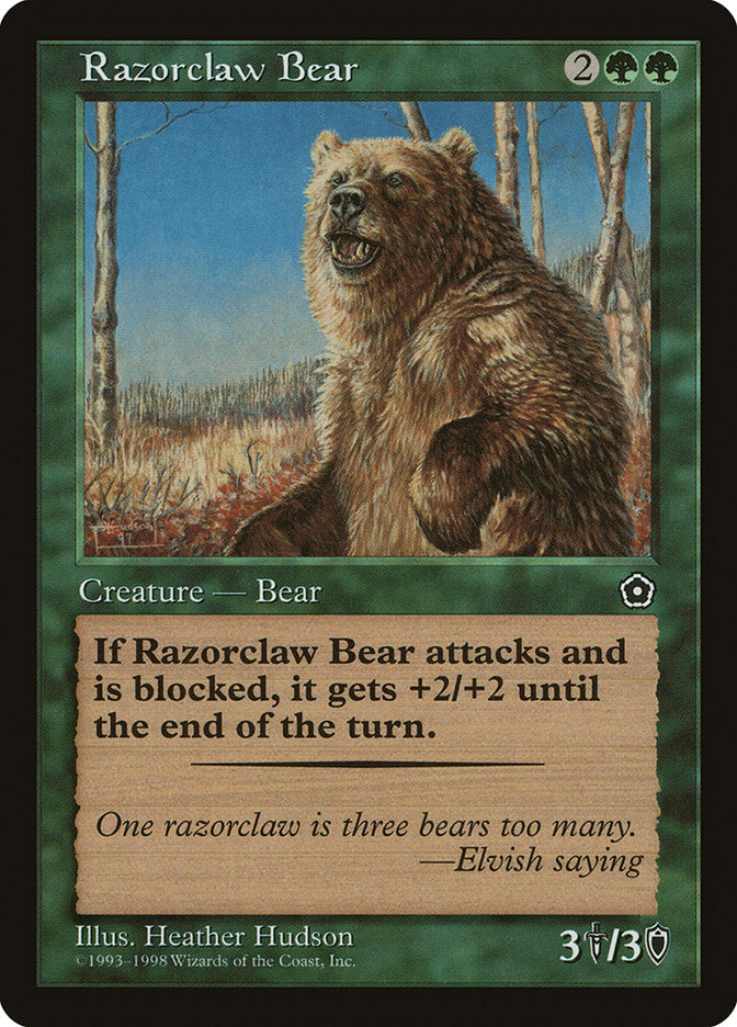 Razorclaw Bear [Portal Second Age], MTG Single - Gamers Grove