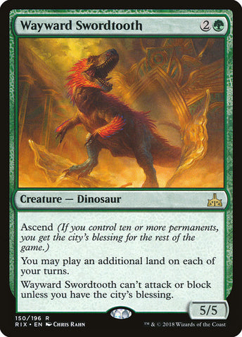 Wayward Swordtooth [Rivals of Ixalan], MTG Single - Gamers Grove