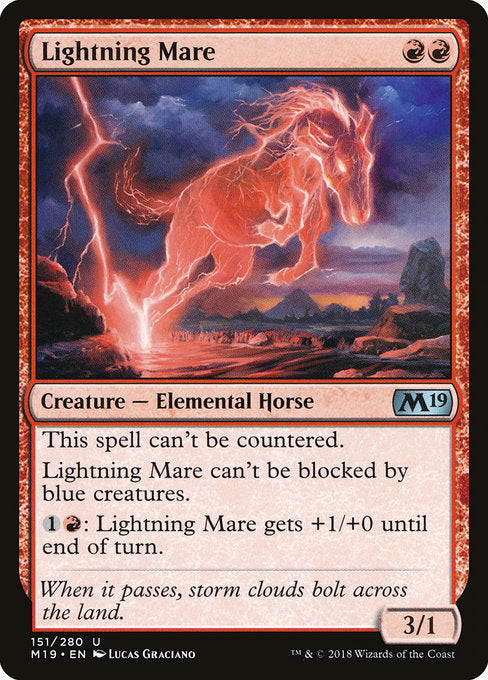Lightning Mare [Core Set 2019], MTG Single - Gamers Grove