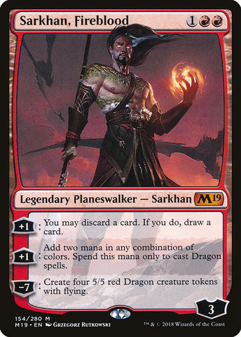 Sarkhan, Fireblood [Core Set 2019], MTG Single - Gamers Grove