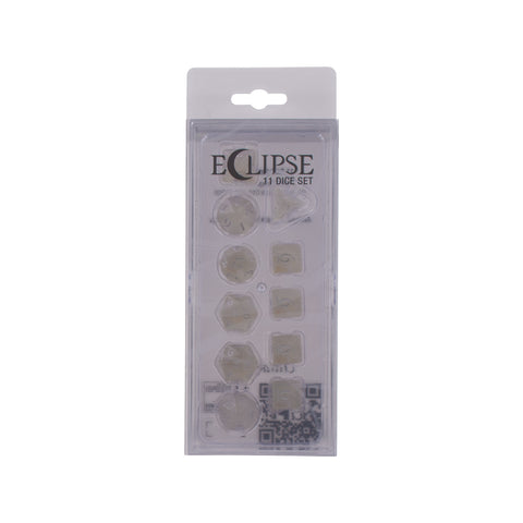 Eclipse 11 Dice Set: Arctic White