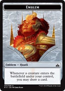 Emblem - Huatli [Rivals of Ixalan Tokens]