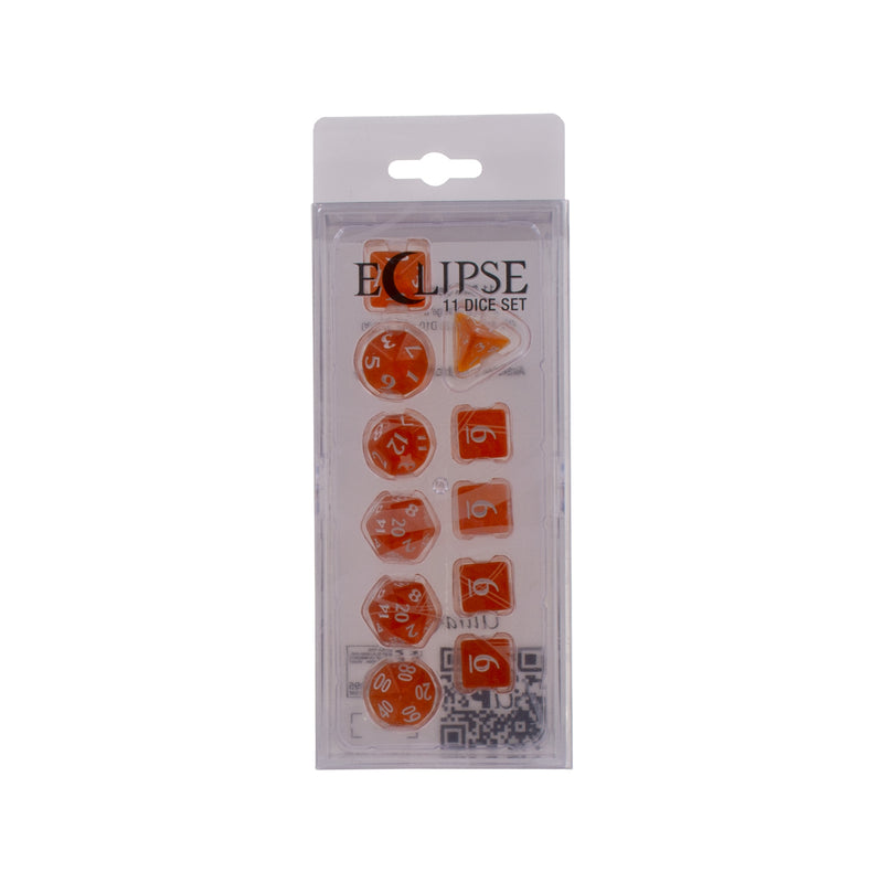 Eclipse 11 Dice Set: Pumpkin Orange