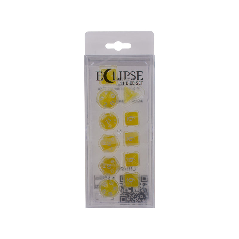 Eclipse 11 Dice Set: Lemon Yellow