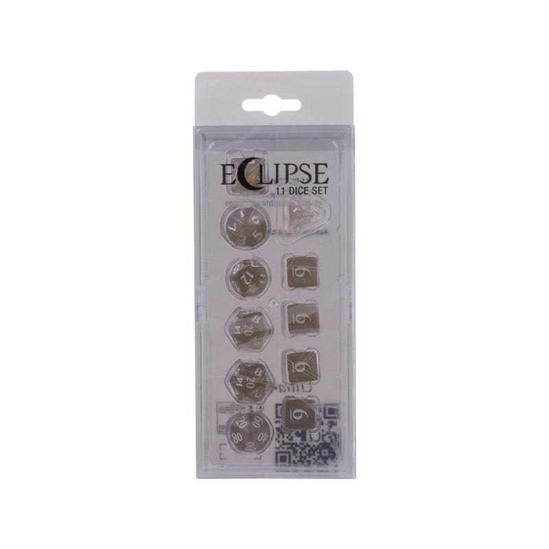 Eclipse 11 Dice Set: Smoke Grey