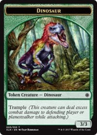 Dinosaur // Treasure (009) Double-sided Token [Ixalan]