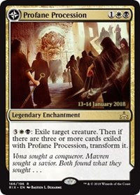 Profane Procession // Tomb of the Dusk Rose [Rivals of Ixalan Promos]