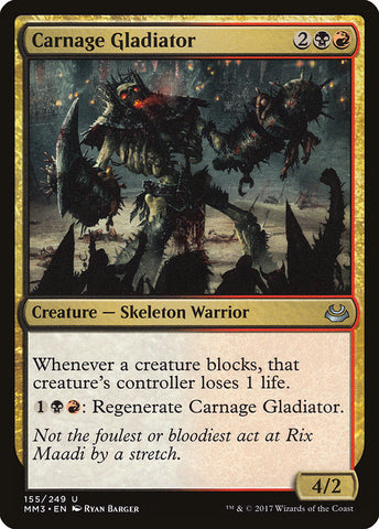 Carnage Gladiator [Modern Masters 2017], MTG Single - Gamers Grove