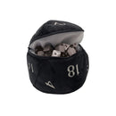 D20 Plush Dice Bag - Black