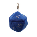 D20 Plush Dice Bag - Blue